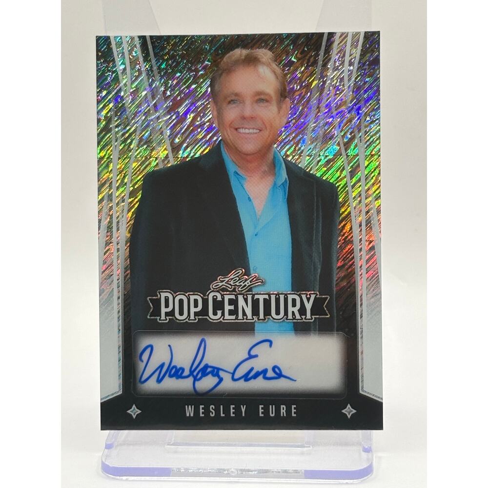 2025 Leaf Pop Century Wesley Eure Silver Shimmer Auto 9/15 SP Land of the Lost